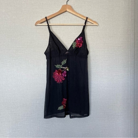 Vintage Victoria's Secret Y2K Black Sheer Lingerie Teddi Size Small - Picture 1 of 3